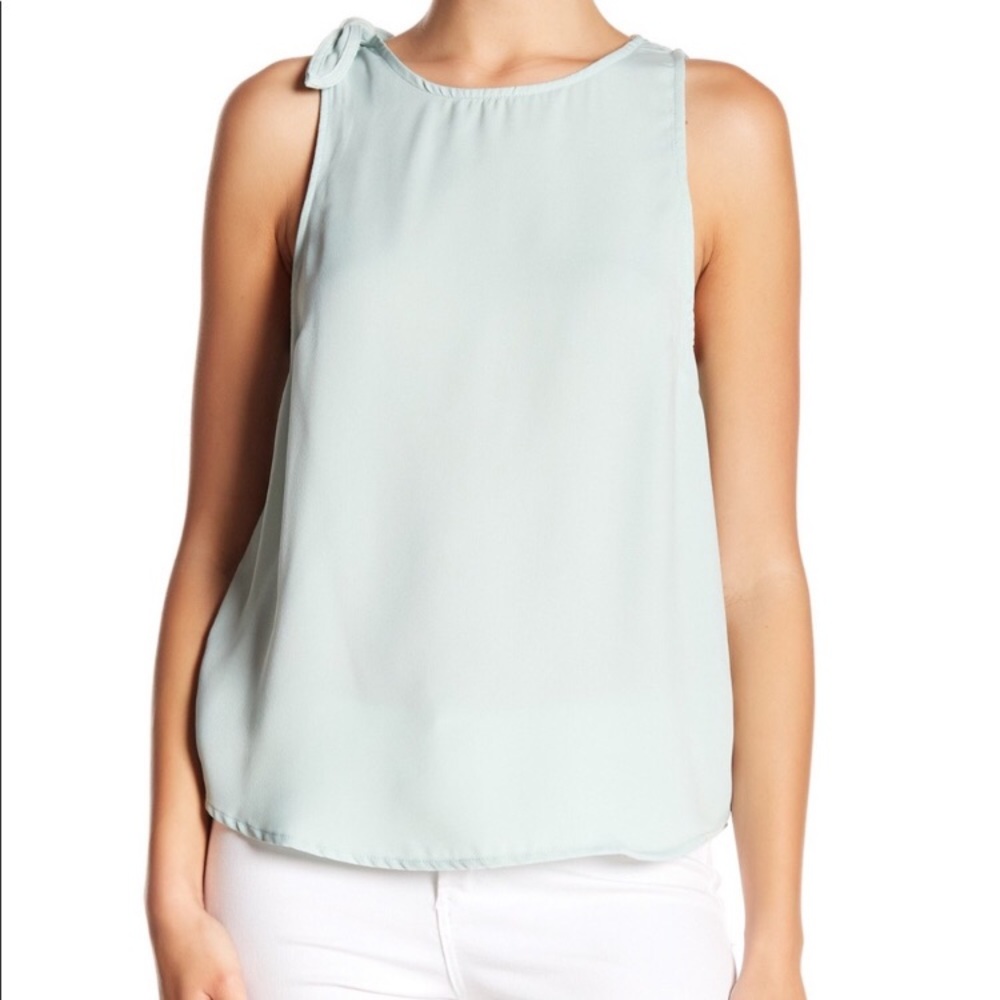 14th & Union Shoulder Tie Sleeveless Blouse